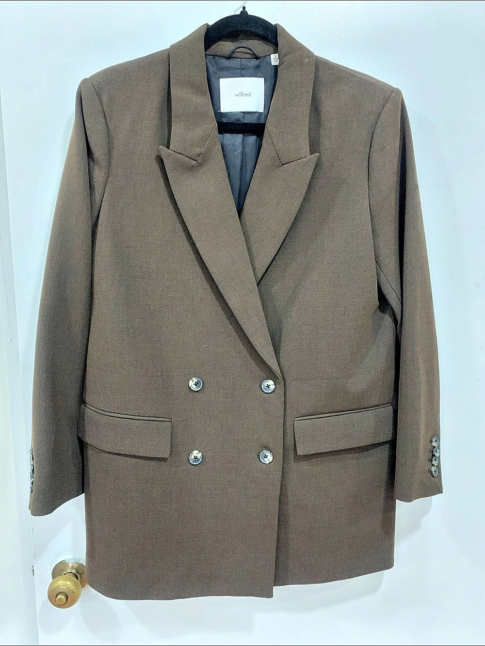 Aritzia Wilfred Dark Brown Blazer